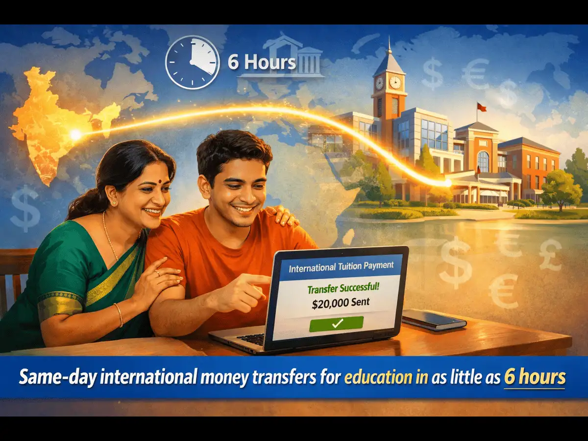 Sending money from India? Here’s how same-day international money transfers for education can reach universities in as little as 6 hours - The Economic Times