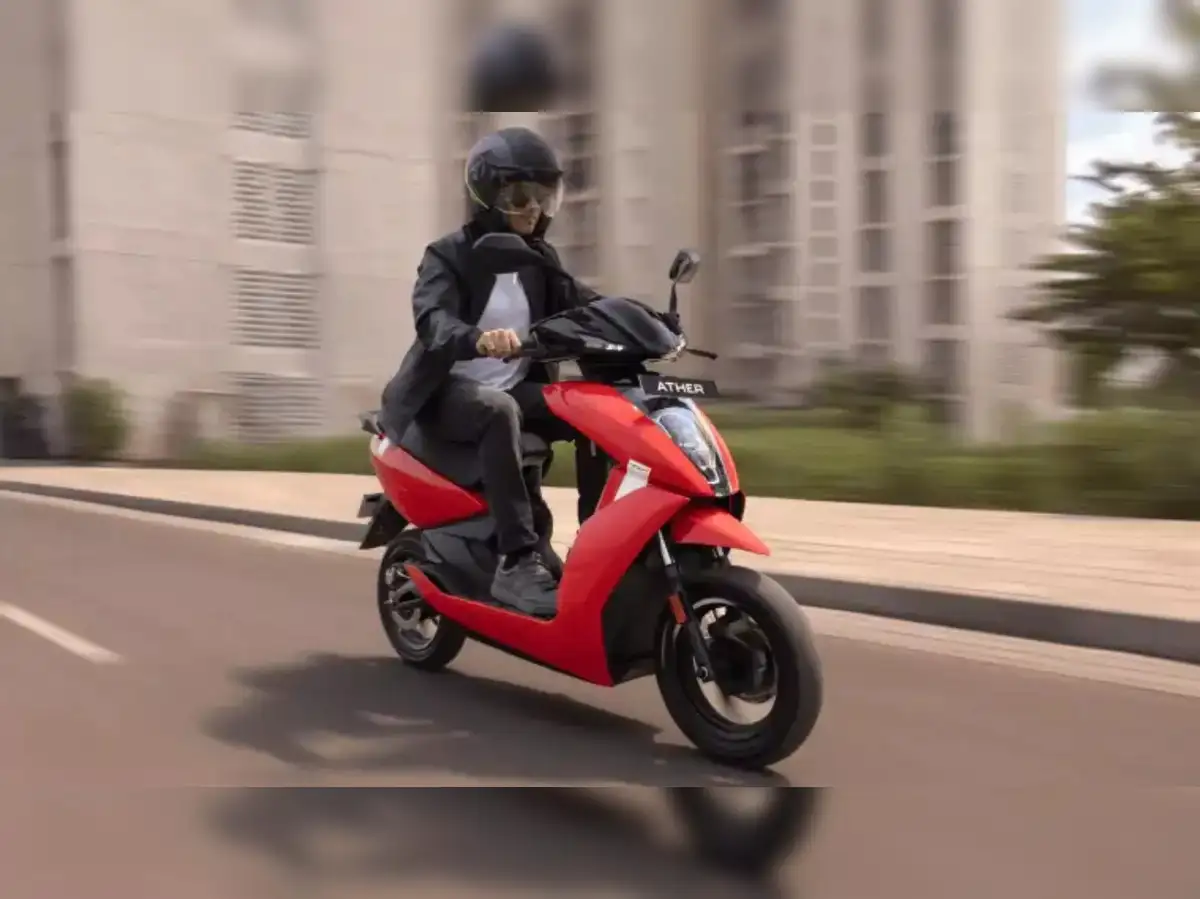 TVS tops electric 2W sales, Ather switches gear to race past Ola Electric - The Economic Times