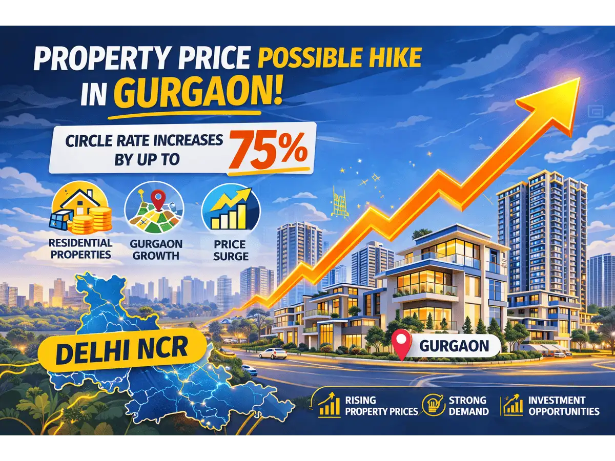 Gurgaon circle rates increases by up to 75% from April 2026; Sector 15 residential property rate can go up to 45% to Rs 1,24,700 per sq. yard; Check other sectors trend