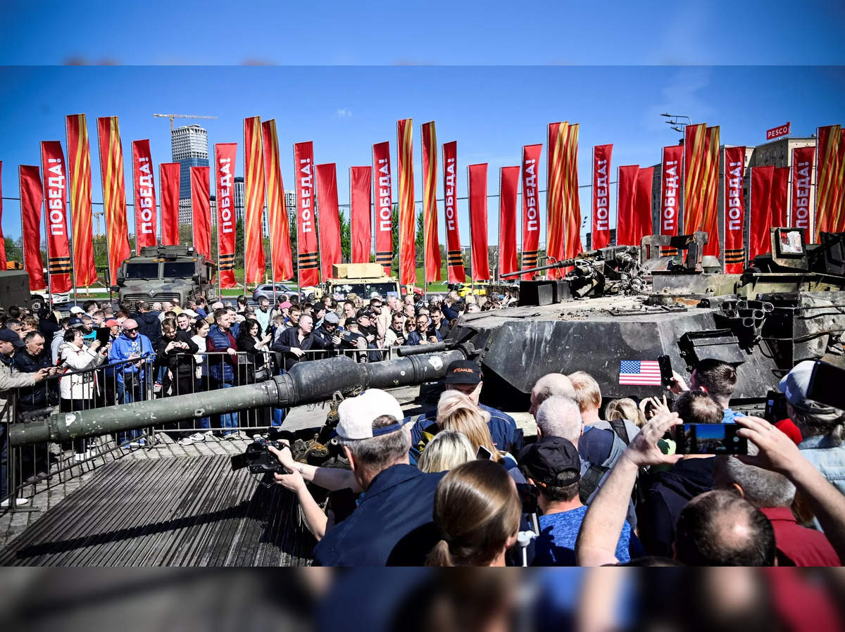 Kremlin parades Western equipment captured from Ukrainian army at Moscow  exhibition - The Economic Times