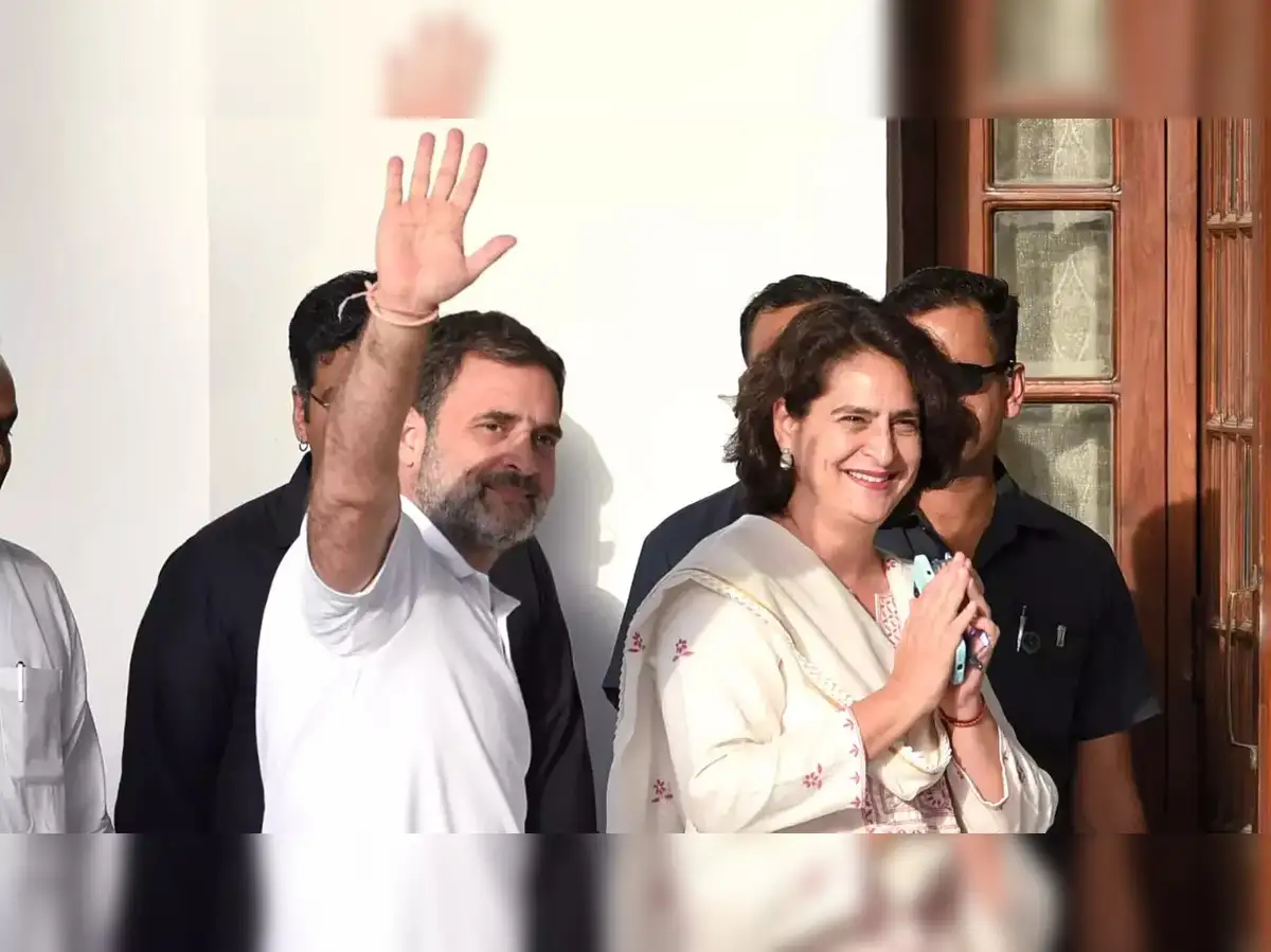 Rahul, Priyanka to lead agitation in Parliament against Centre's neglect of  Wayanad - The Economic Times