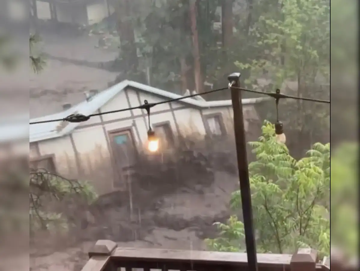 New Mexico flash flooding: Video: House carried away by devastating flash floods in New Mexico, gets destroyed in seconds - The Economic Times
