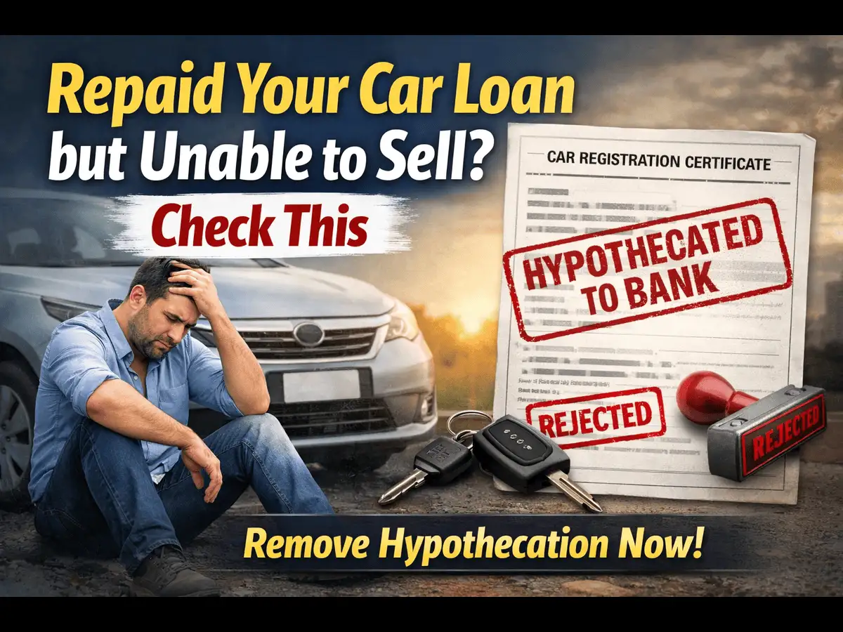 Repaid your car loan but unable to sell? Your vehicle may still be marked as hypothecated to the bank; you need to do this now