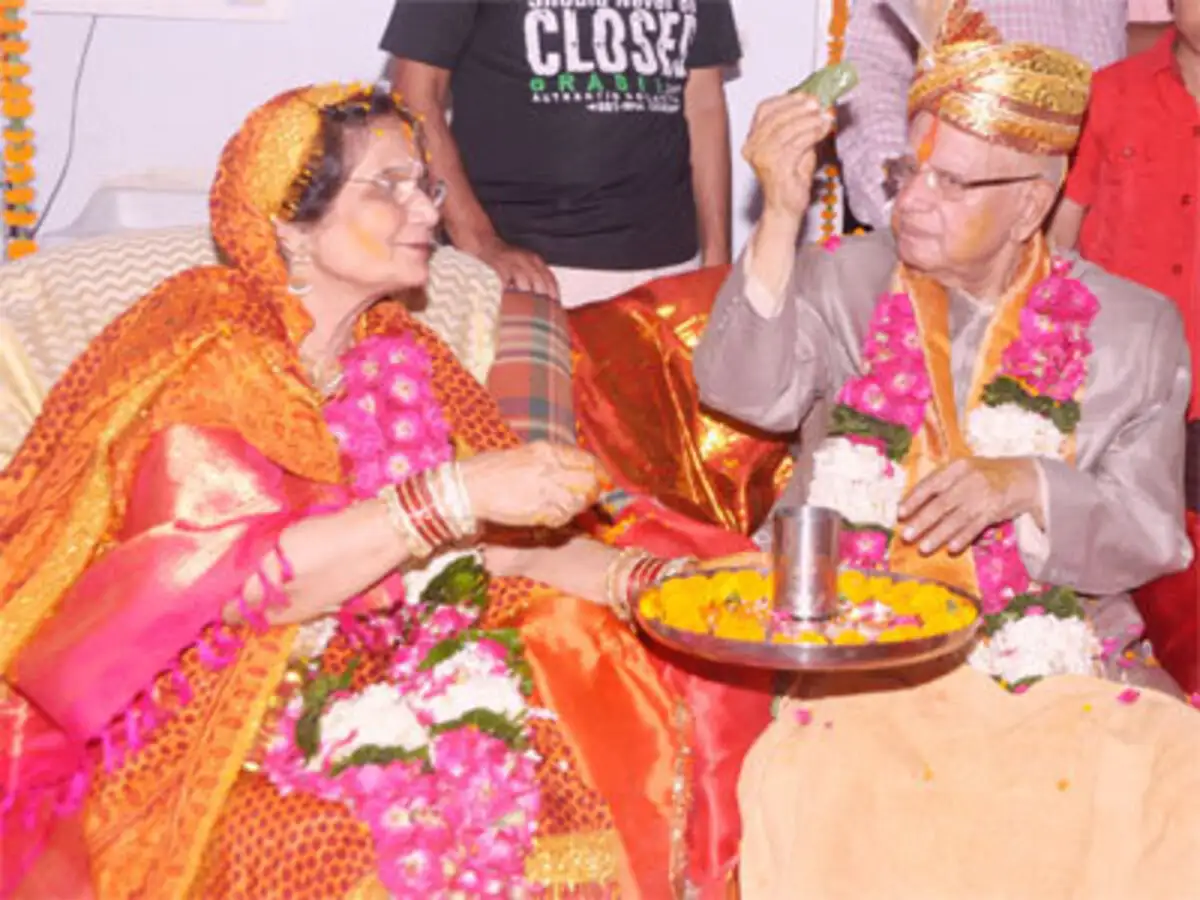 N D Tiwari registers marriage with