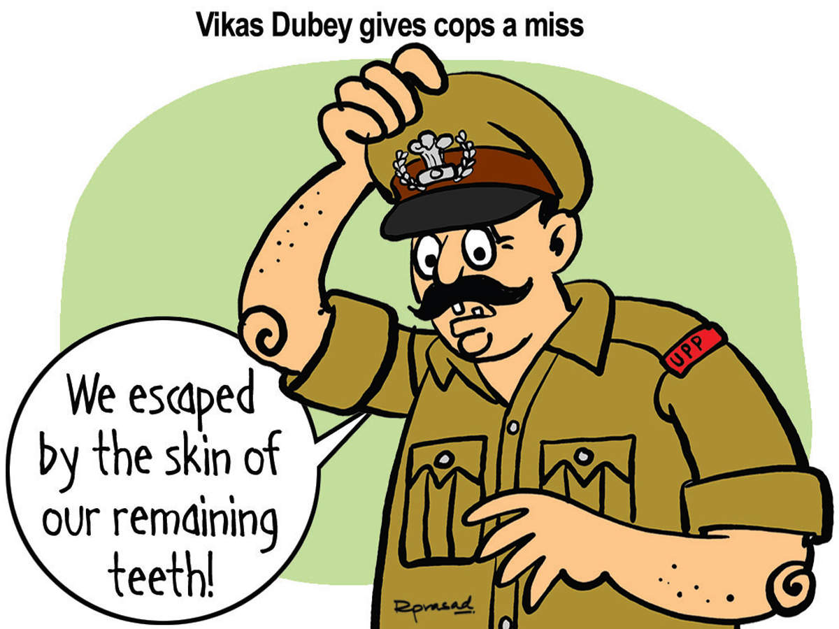 Vikas Dubey: Gangster Vikas Dubey now gives Haryana police a slip - The  Economic Times