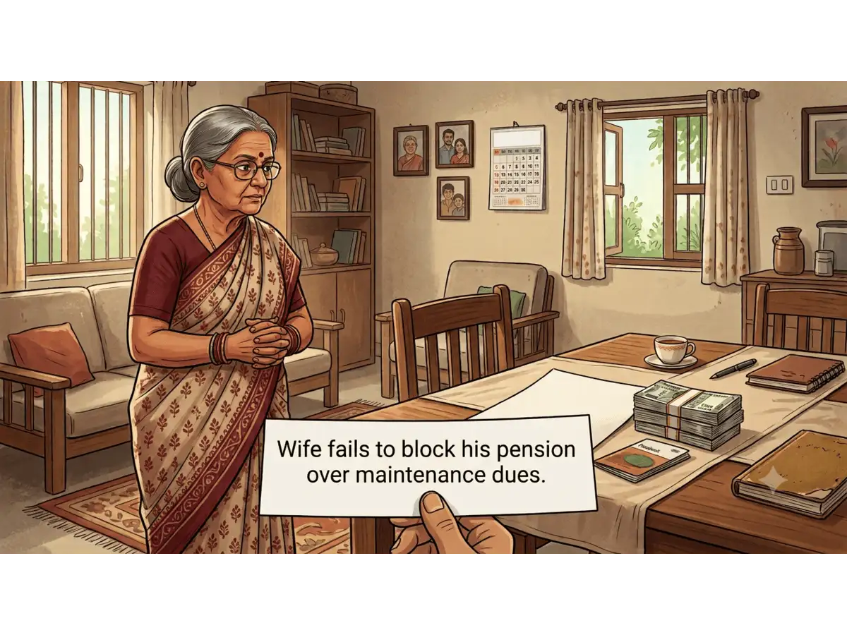Wife seeks to stop Husband’s pension over unpaid maintenance; Madras High Court rejects plea for this reason - The Economic Times