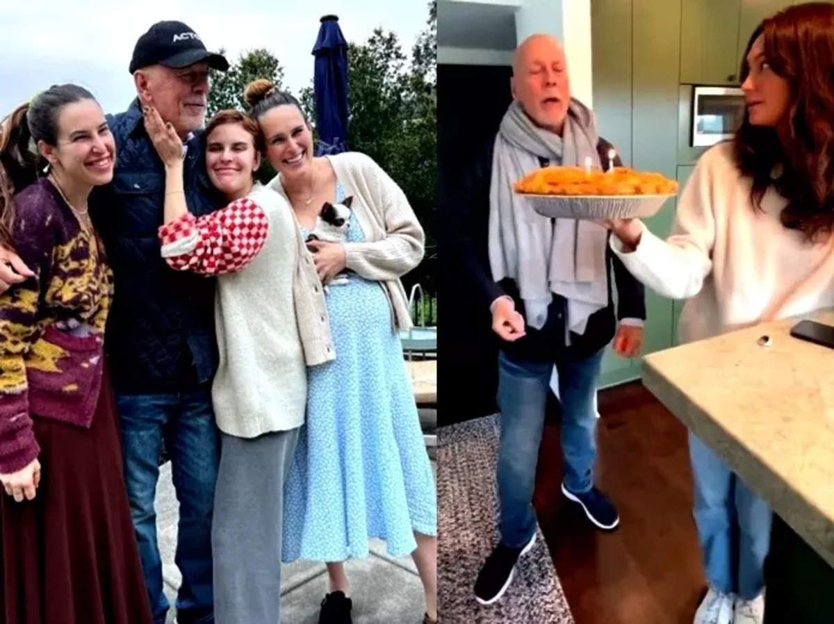 Bruce Willis: Demi Moore dedicates video to ex-husband Bruce Willis on his first birthday after dementia - The Economic Times