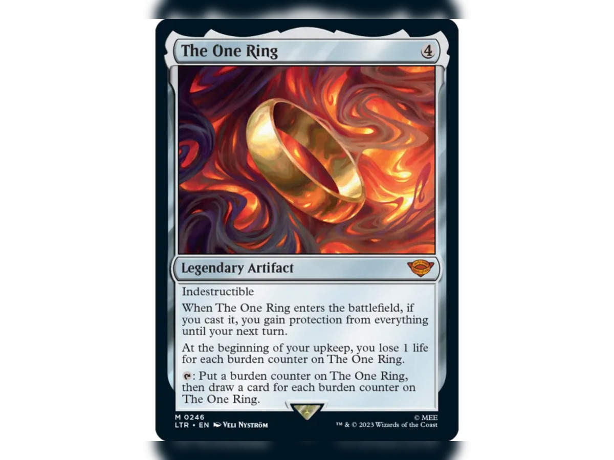 Lord of the rings: Rarest Magic: The Gathering card – 'One Ring