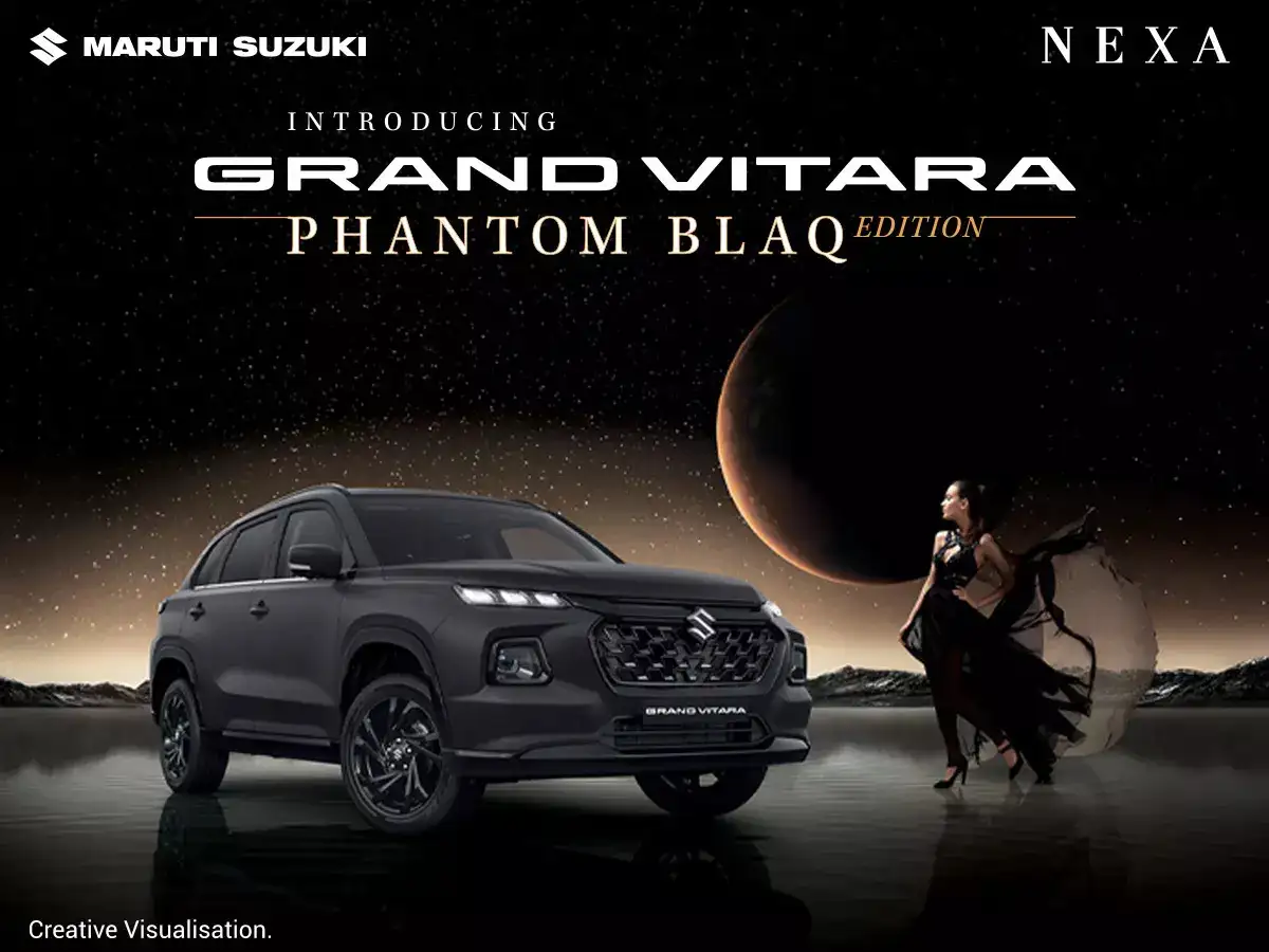 Quiet power, redefined: NEXA unveils the Grand Vitara PHANTOM BLAQ edition  - The Economic Times