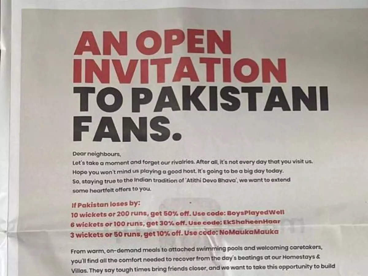 India vs Pakistan World Cup 2023: Make My Trip's Newspaper Ad For