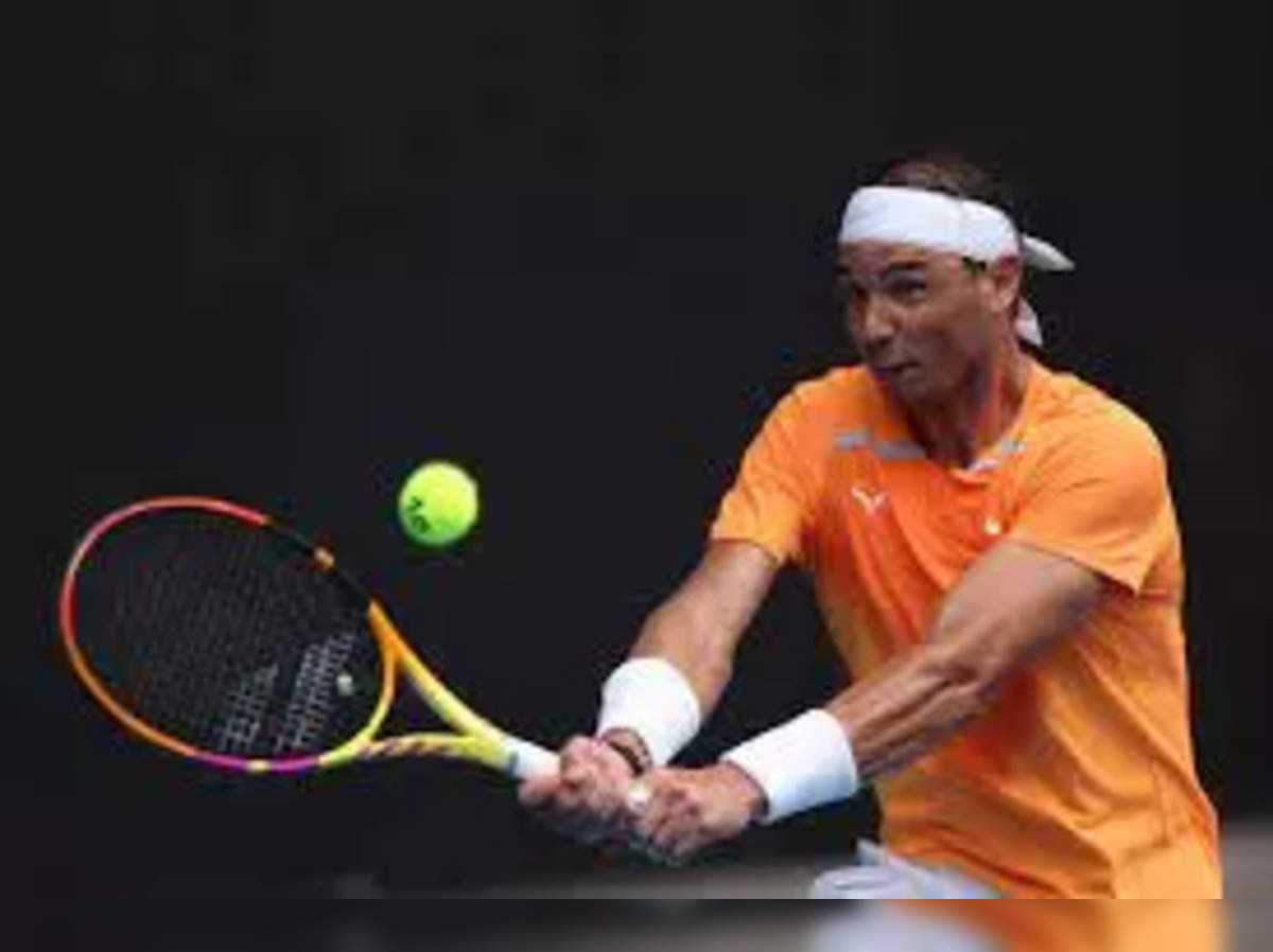 nadal Australian Open 2023 Rafael Nadal loses his racquet in first-round win; Watch the funny situation here