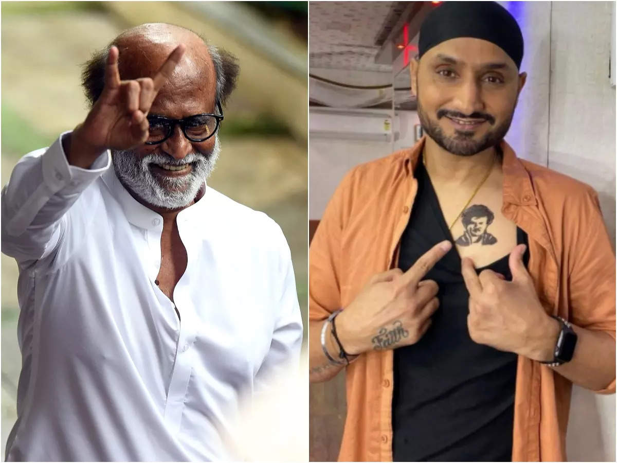 harbhajan singh: 'You are in my heart.' Cricketer Harbhajan Singh gets  Rajini's face tattooed on his chest as a birthday gift for 'Thalaiva' - The  Economic Times