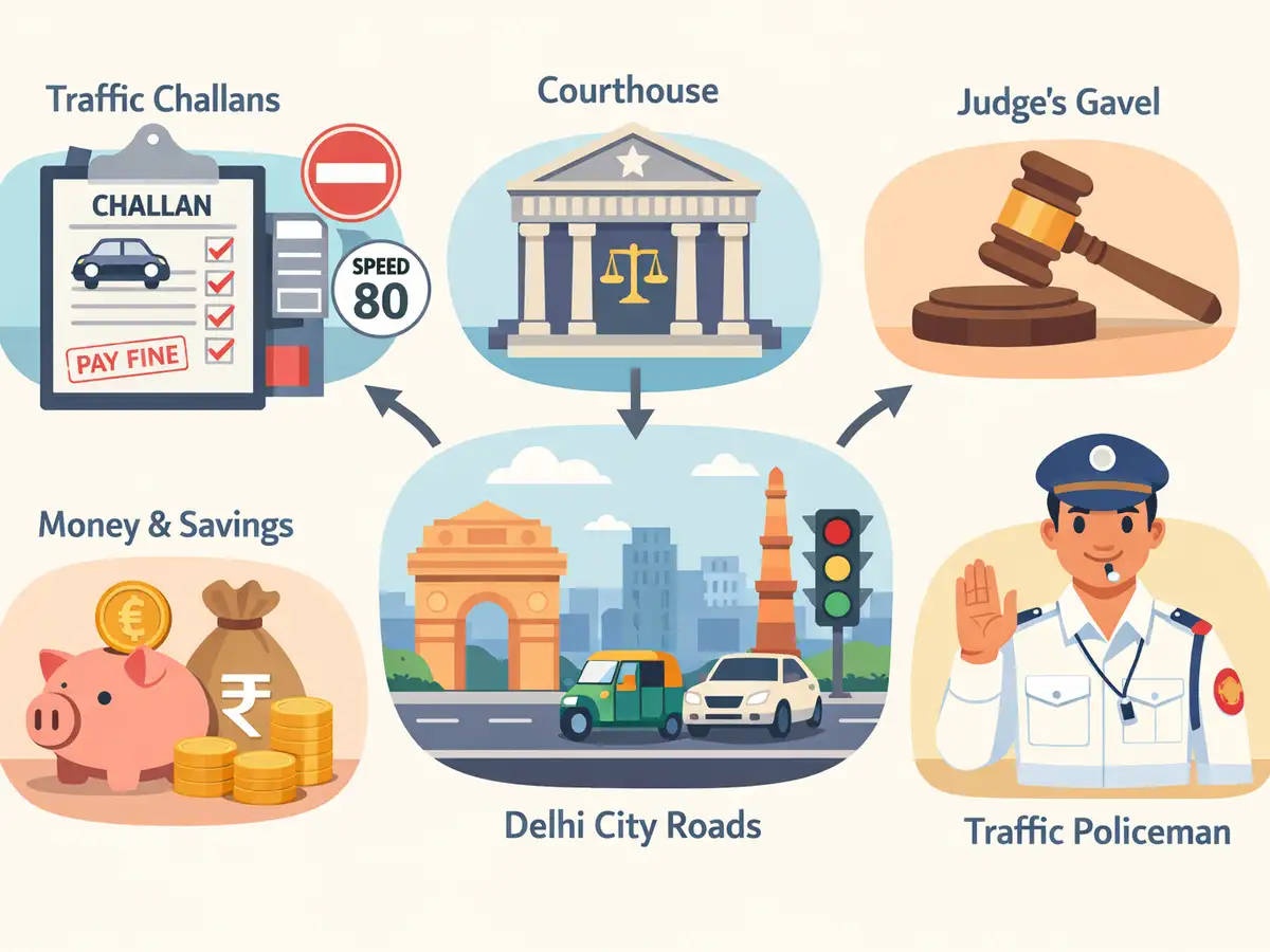 Delhi Lok Adalat: How much can you save on traffic challans?