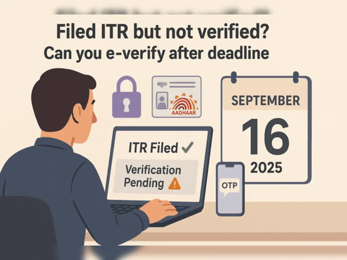 I have filed ITR but e-verification is yet to be done? Can I do it after ITR filing deadline? – The Economic Times