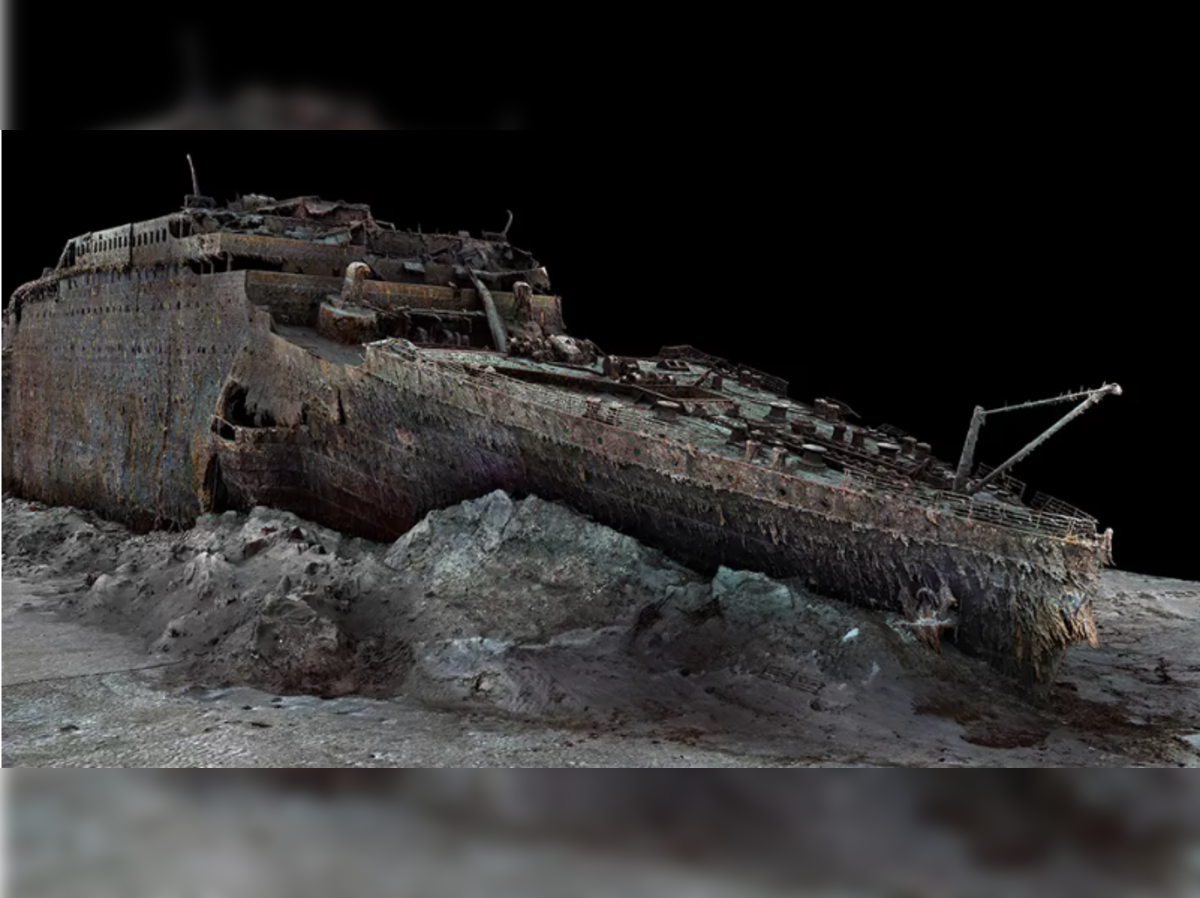 titanic: Titanic wreck revealed as never-seen-before in full-sized ...