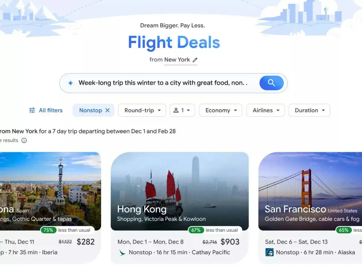 Google Flights launches new AI search tool - The Economic Times