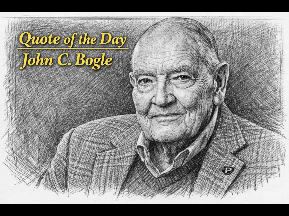 Quote of the day by John C. Bogle: “Our financial system is driven by a giant marketing machine in which the interests of sellers …”