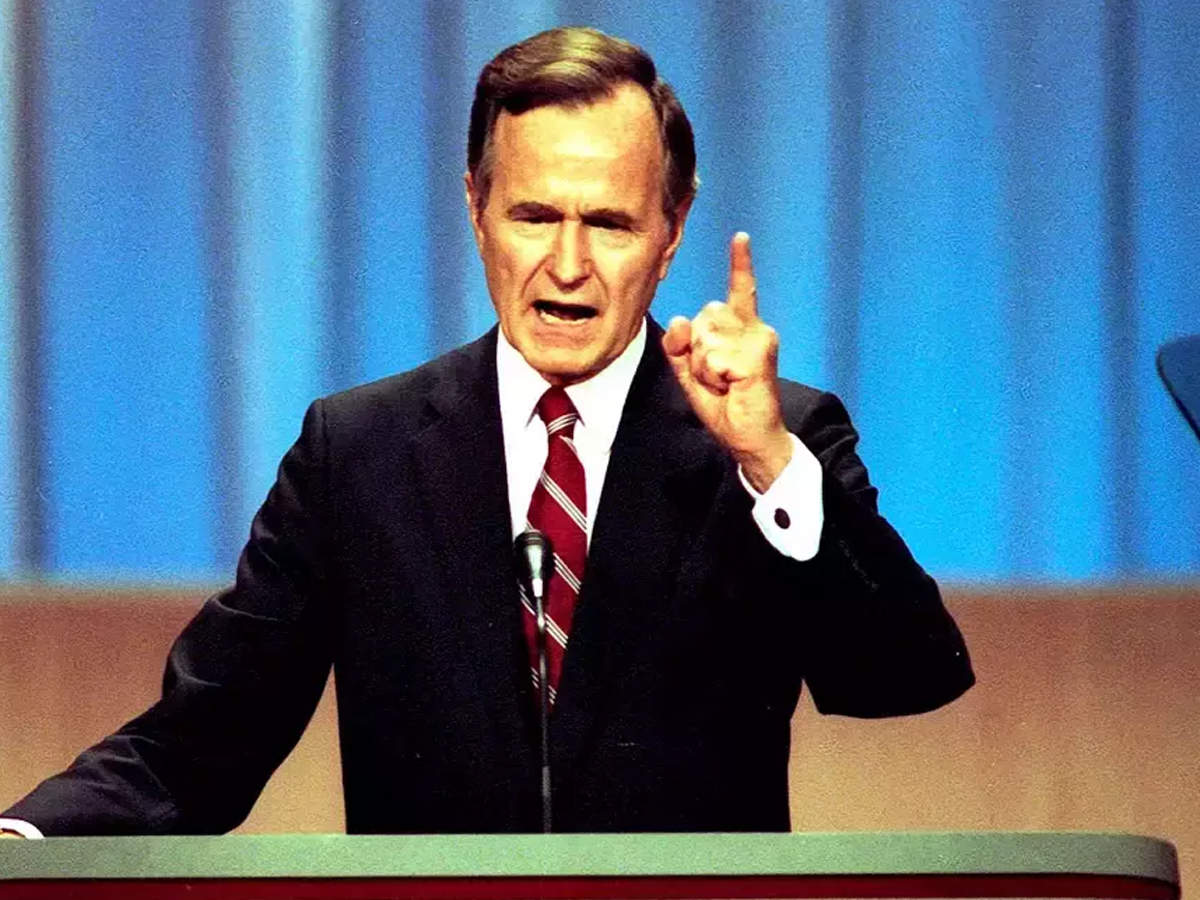 George H W Bush a strong supporter of Indian democracy, pushed for lasting  Indo-Pak peace - The Economic Times