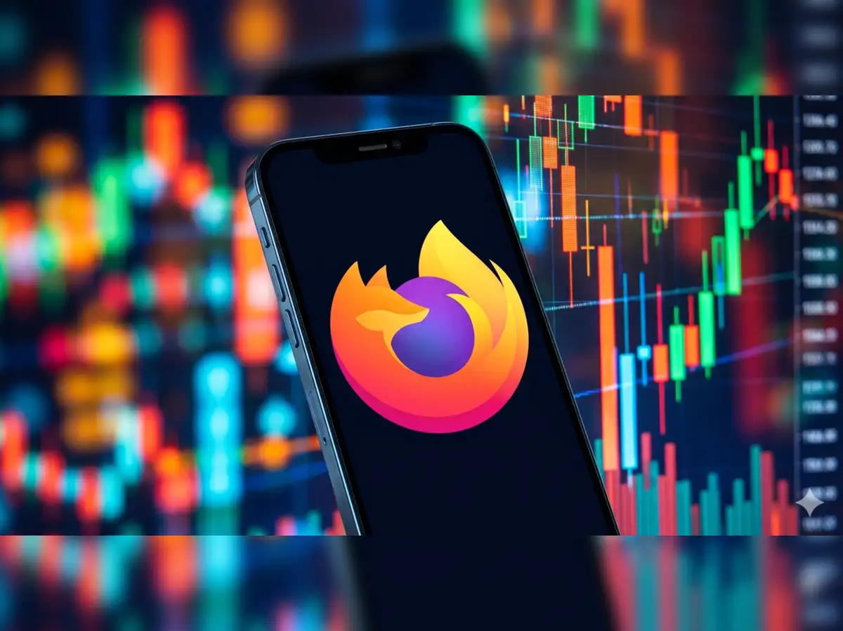 Firefox logo next to Mistral AI logo, symbolizing a new privacy-focused AI partnership.