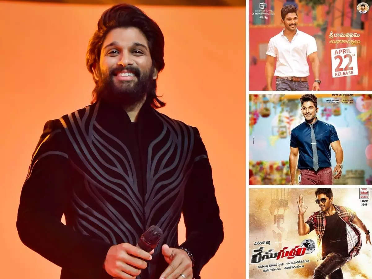 allu arjun: Happy birthday, Allu Arjun! These films of 'Pushpa' star struck  gold at the BO, earned over Rs 1,000 cr collectively - The Economic Times