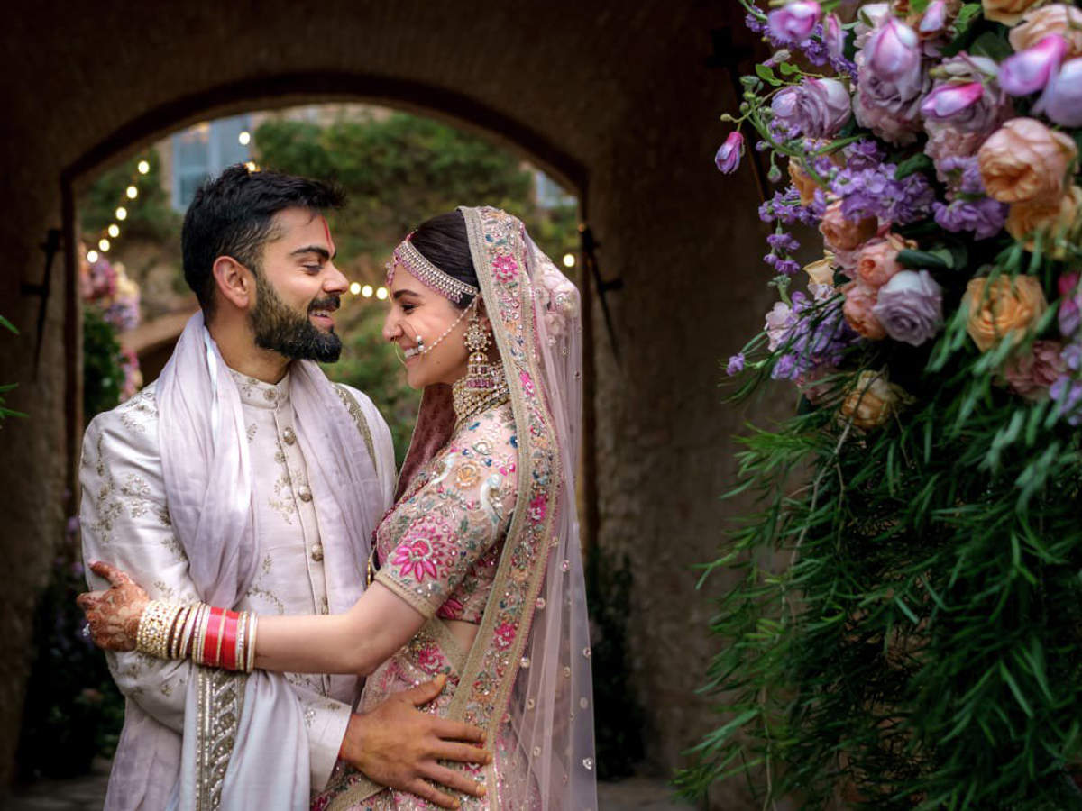 Virat Kohli Wedding Anniversary Virushka Share Unseen Picture From Secret Wedding Post Adorable Messages On 2nd Anniversary The Economic Times virat kohli wedding anniversary