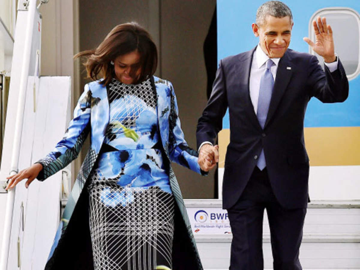 Michelle Obama wears Indian designer's outfit - The Economic Times