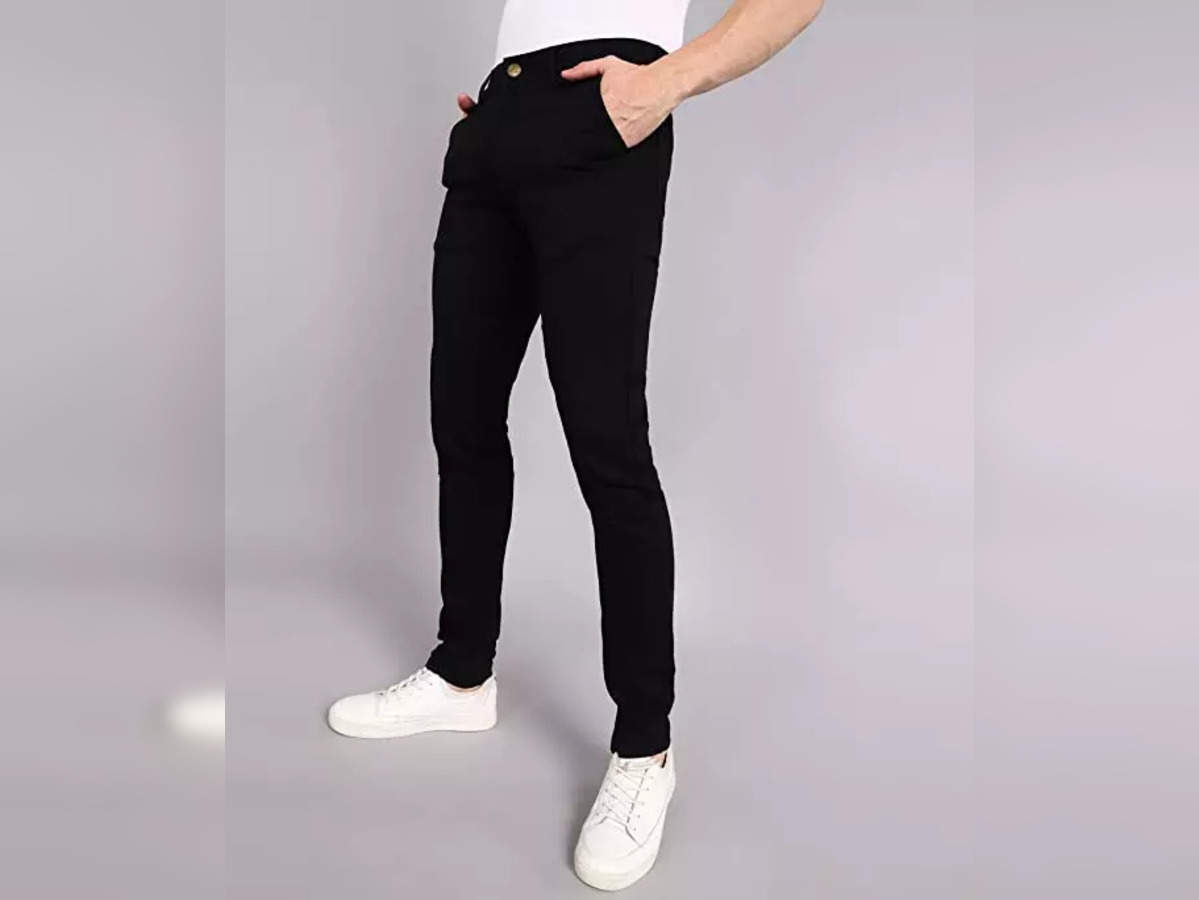 Jeans & Trousers | Velvet Black Skinny Pants | Freeup