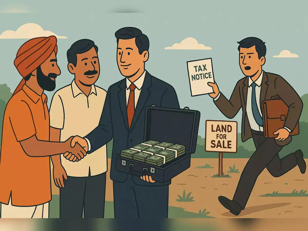 Man gets  tax notice of Rs 18 lakh for buying land at low price, ITAT Ahmedabad quashes it; here's why - The Economic Times