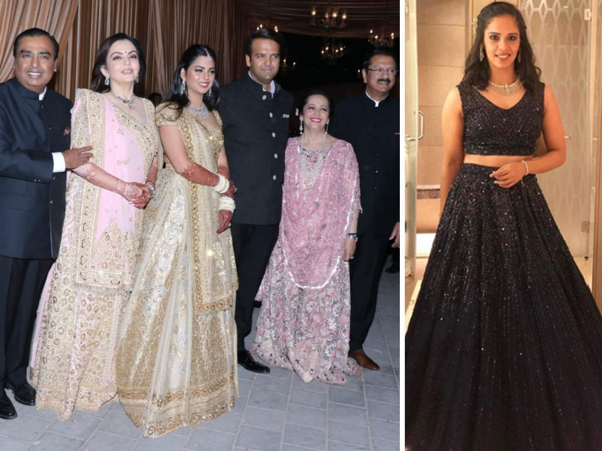 isha anand wedding: Isha-Anand reception: Nita Ambani, Swati Piramal twin  in pink; newly-wed Saina Nehwal among guests - The Economic Times