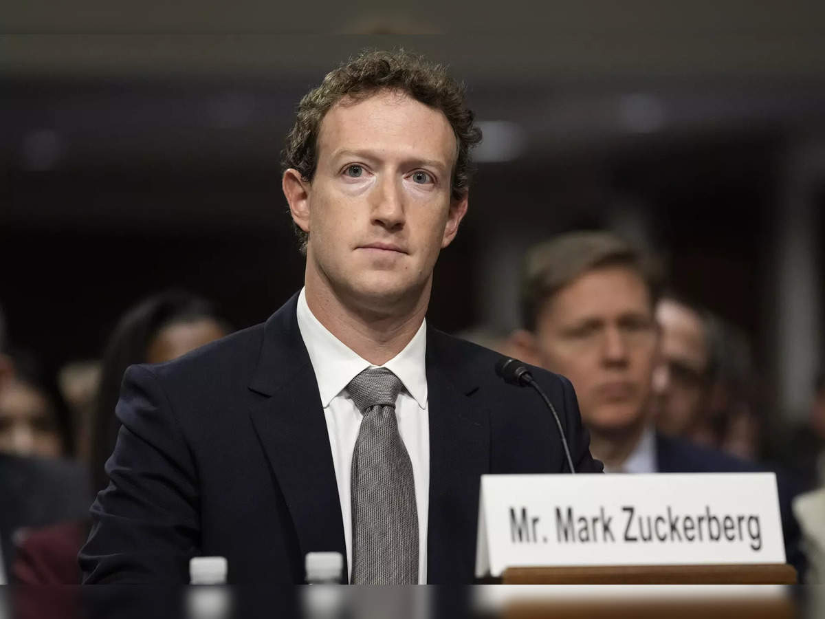 mark zuckerberg apology social media hearing: US Senate hearing: Meta CEO Mark  Zuckerberg apologises for social media impact on children - The Economic  Times