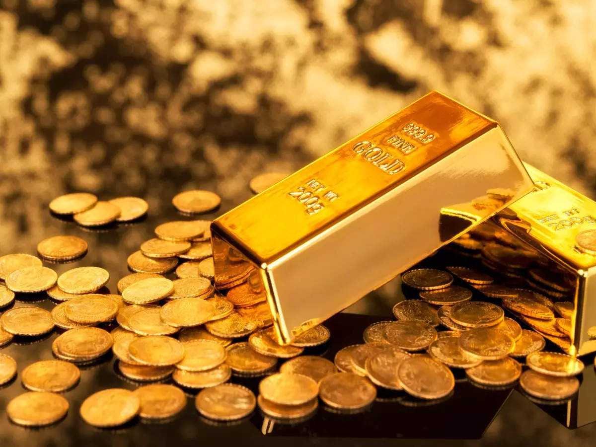 gold price today: Gold rate today: Yellow metal gains but poised for 4th  weekly fall - The Economic Times