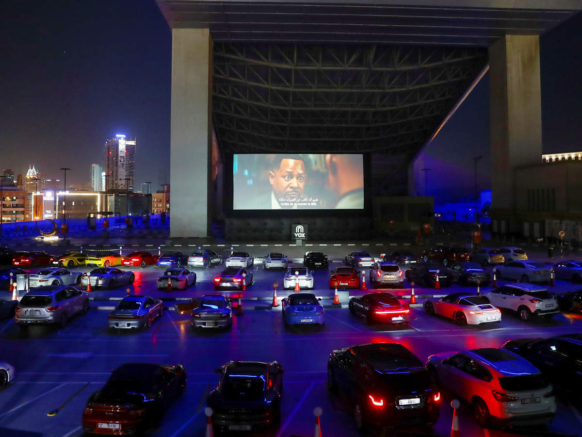 Movie Ticket Dubai Explores Drive In Cinema In Time Of Social Distancing Porsche Popcorns Become The New Movie Combo The Economic Times