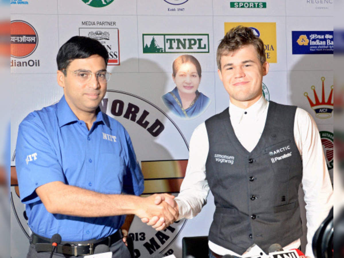Viswanathan Anand vs Magnus Carlsen: Anand beat Carlsen to reach top spot  in Norway tournament - myKhel