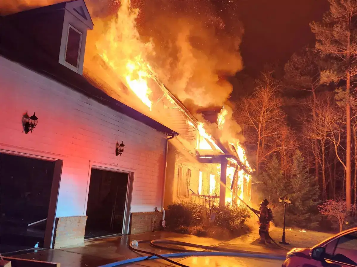 Two hospitalized in blaze at NASCAR star Denny Hamlin's property ...