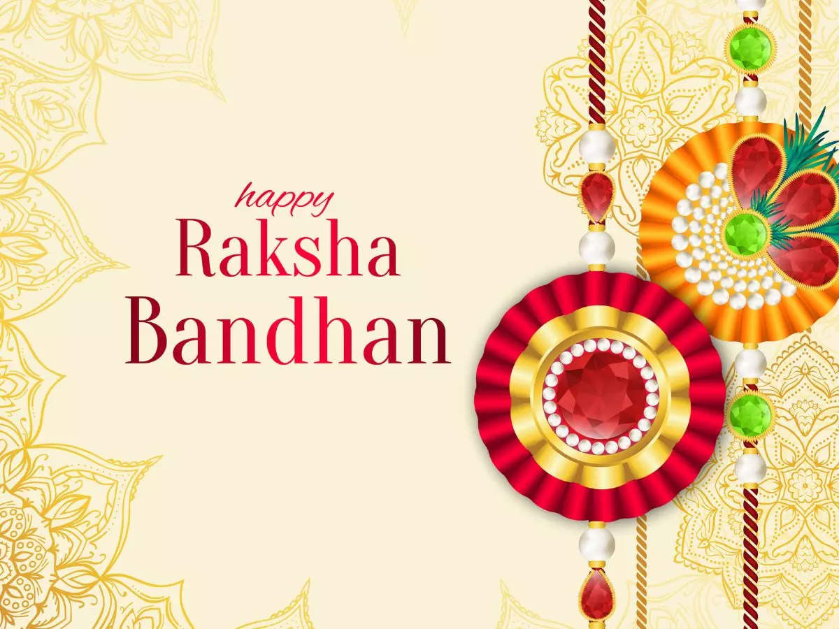 Happy raksha bandhan celebration template design banner