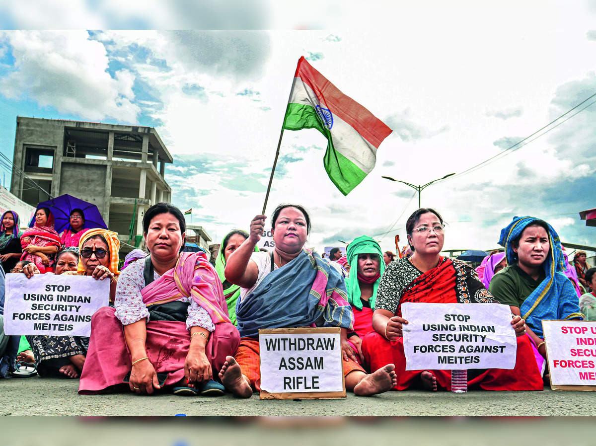 Naga women demand peace justice for disrobed women in Manipur  