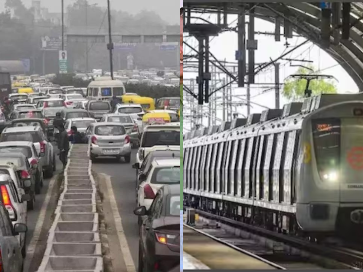 AAP protest today Delhi Metro shuts key stations traffic police