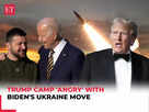 Trump's camp attacks Biden over Ukraine move:Image