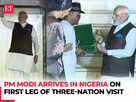 PM Modi in Nigeria, receives special welcome by Indian Diaspora:Image