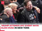 Trump, Musk attend UFC event at Madison Square Garden:Image