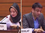 Kashmiri youth exposes Pakistan at UNHRC