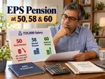​EPS pension on ₹25,000 salary: How much can you get at 50, 58 and 60?​