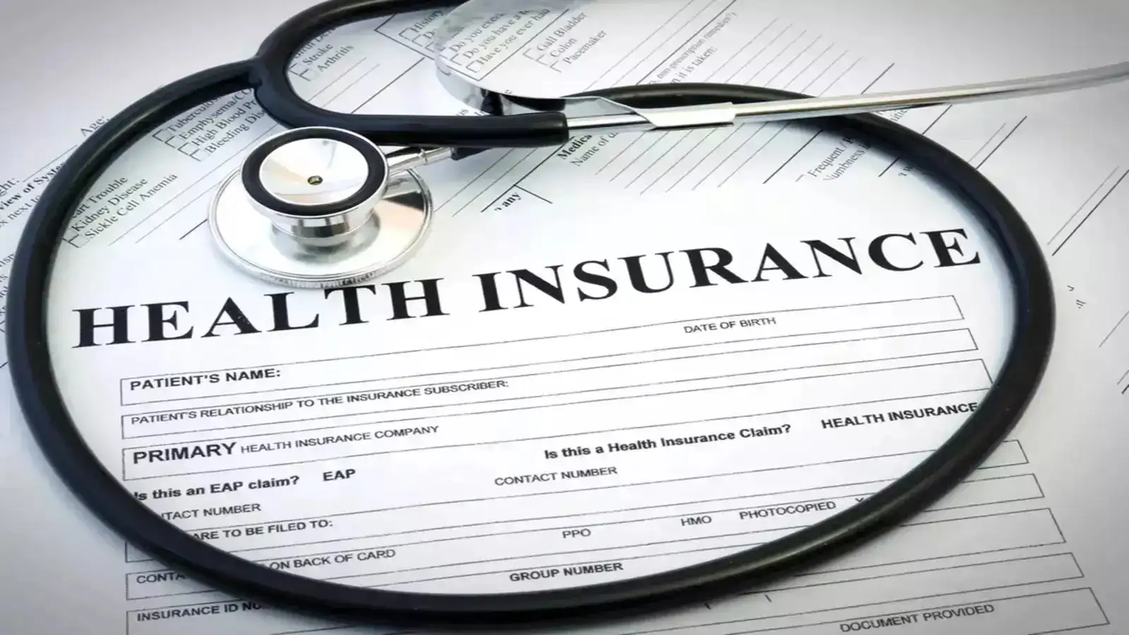 Health insurance claim form