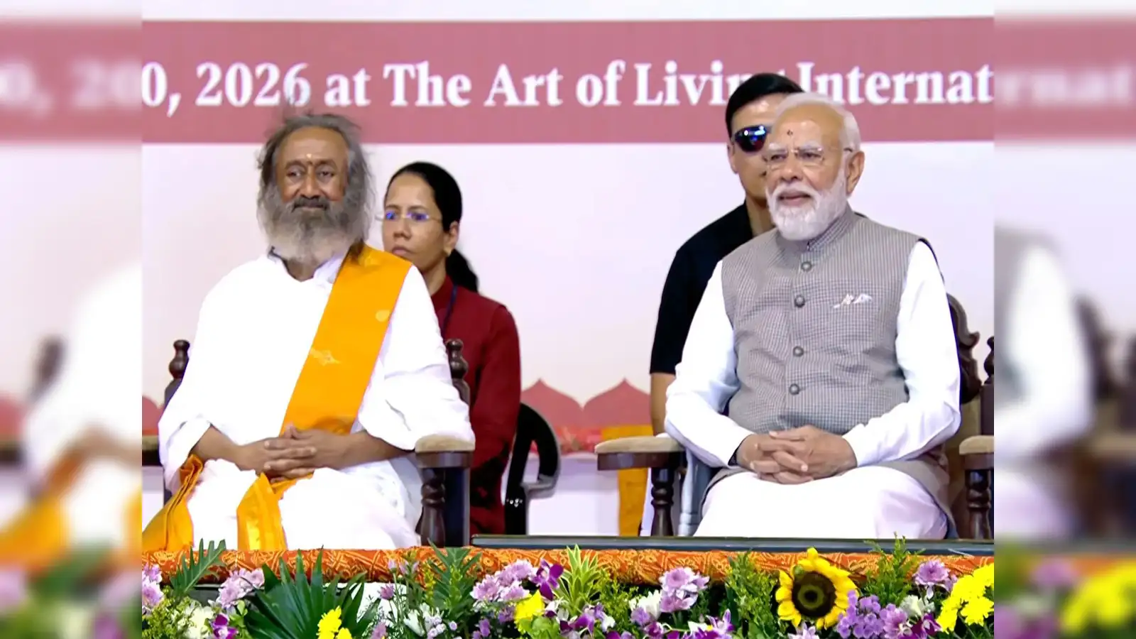 Lightness, warmth, promise to build stronger India together mark much-awaited meeting between PM Modi and Gurudev Sri Sri Ravi Shankar