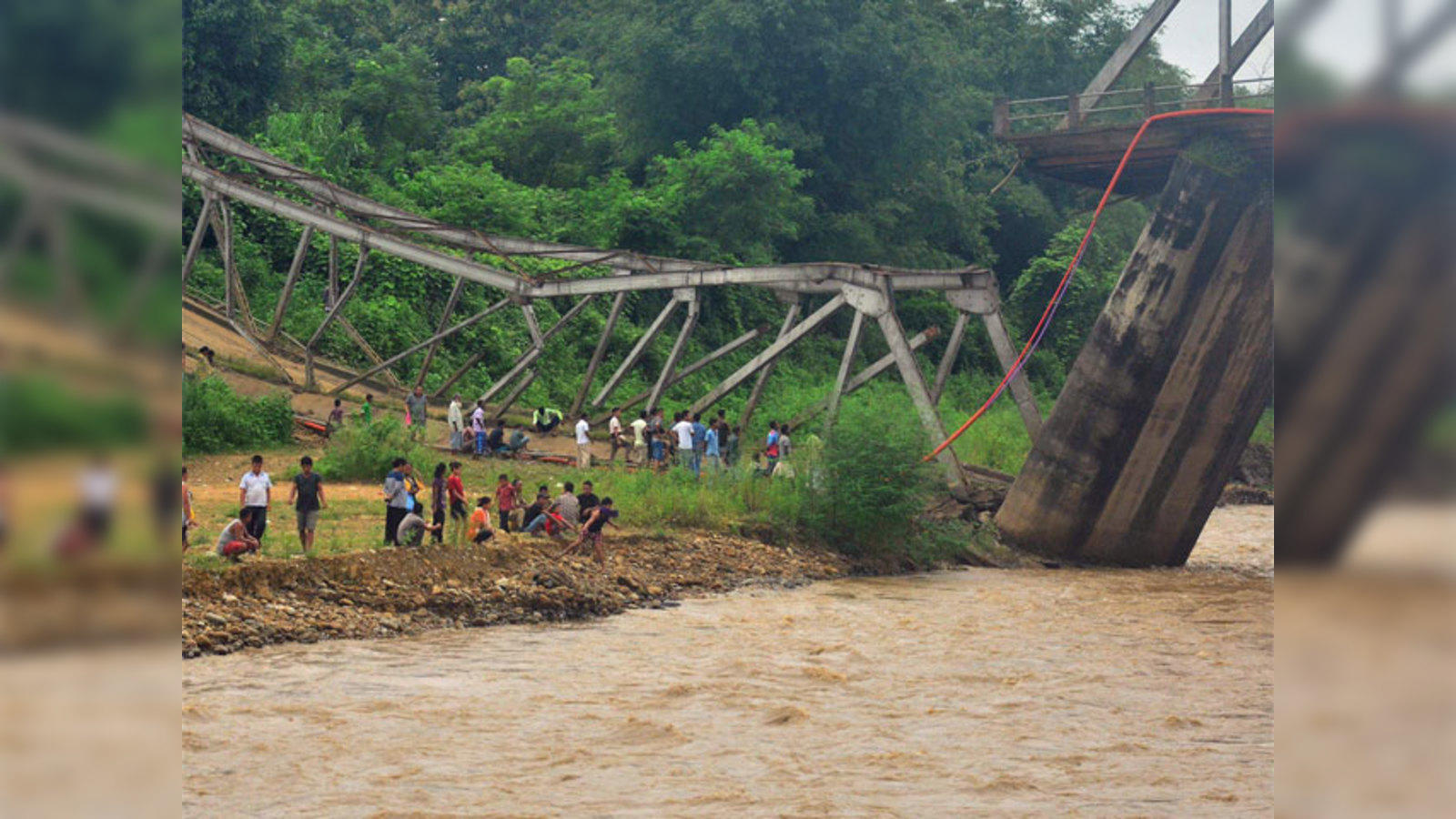 barak bridge: Manipur cut off as crucial Barak Bridge collapses - The  Economic Times