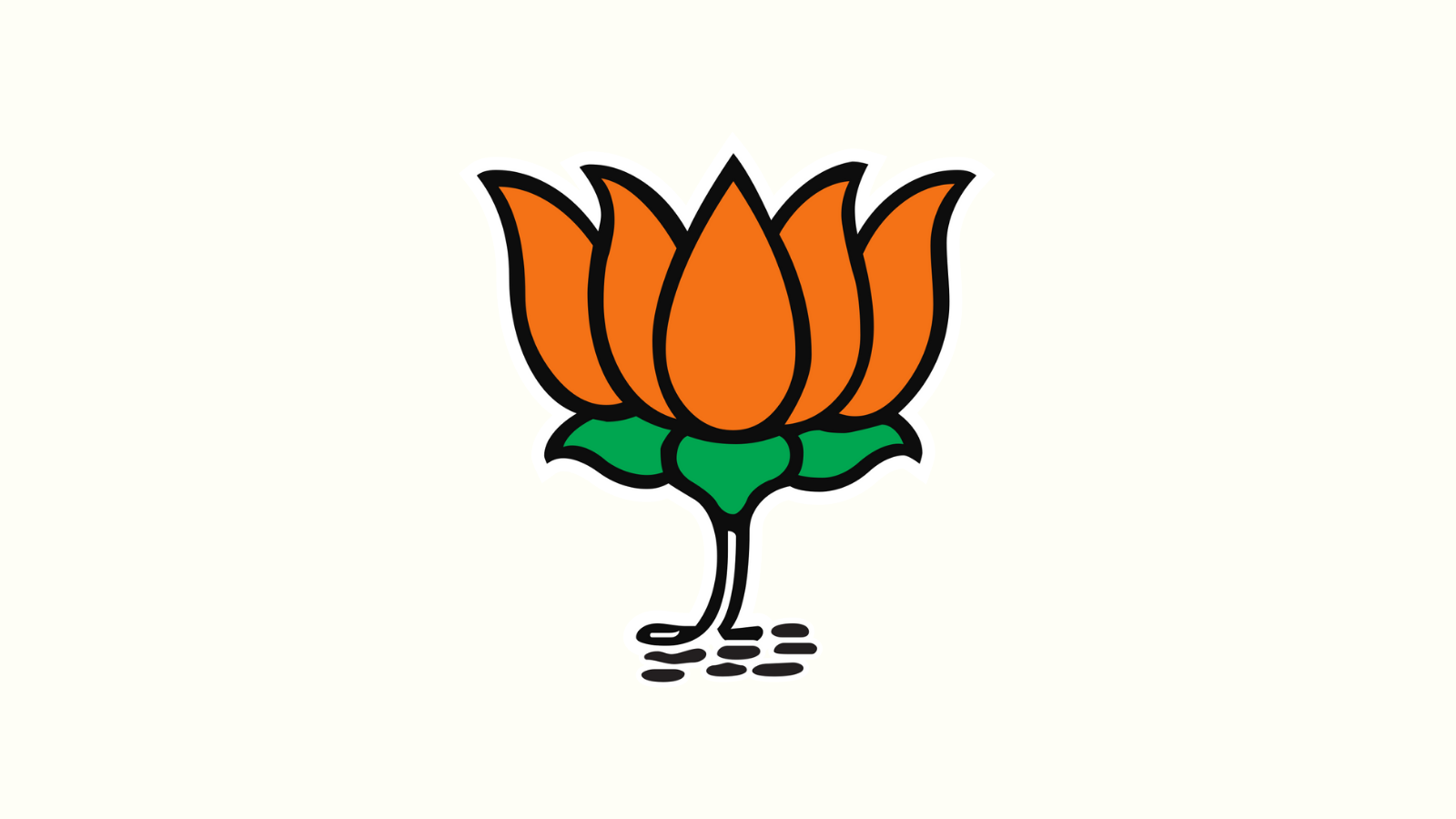 Bjp Flag With Pole, Bhartiy Janta Party Flag, Lotus Flag, Flag PNG  Transparent Clipart Image and PSD File for Free Download