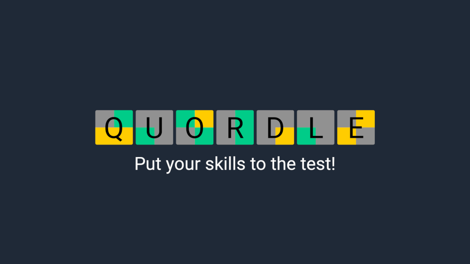 My Dad invented a new word puzzle game like Wordle mixed with a