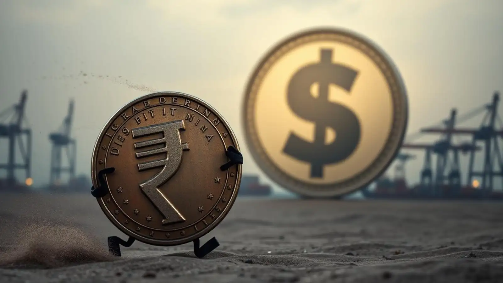 Rupee falls to near 87 per dollar as trade uncertainty, outflows persist -  The Economic Times