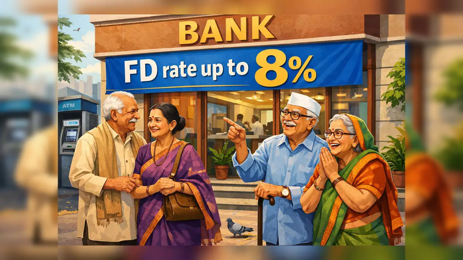 FD rate up to 8% for senior citizens investing for three years; Know the full list of banks - The Economic Times