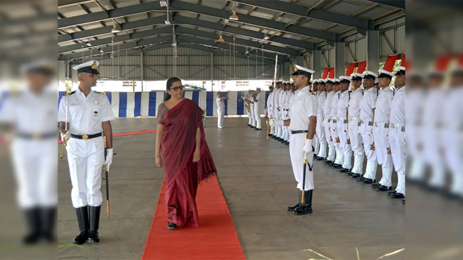 Defence Minister Nirmala Sitharaman visits Goa naval area - The 